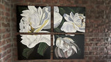 Peonies Original Painting In Canvas Peony