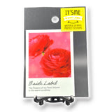 Ranunculus Sticker Beautiful Red Flowers Quirky Fun Japan B-Side Label Ranunculus