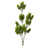 Set of 6 Dark Green Weatherproof Artificial Hops 25" Sprays Green Plant