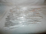 Lot of 50 Clear Plastic Florist Bouquet Picks/ Card Holders, New Bouquet