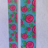 Floral Flowers grosgrain ribbon 7/8