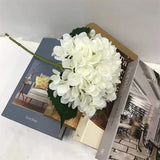 Artificial Flower Wedding Props Single Artificial Plant Set 2-Leaf Hydrangea Hydrangea