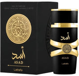 Lattafa ASWAD Noir Eau de Parfum Spray Unisex 3.4 oz / 100 MI New In Box EDP