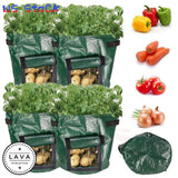 7/10 Gallon Garden Planting Pots Grow Planter Bags for Potato Carrot Onion LAVA Garden Plants