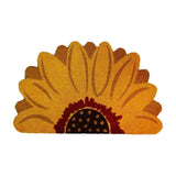 1'6" x 2'4" Sunflower Flower Shaped Natural Coir Indoor/Outdoor Welcome Doorm... Sunflower