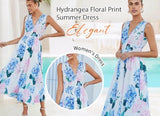Summer Garden Party Polo, church,shower flessibili hydrangea dress long Hydrangea