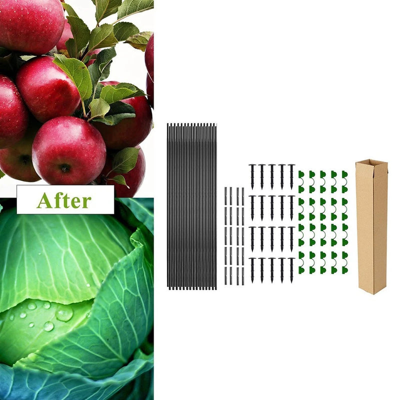 DIY Garden Hoops Kit for Creating Plant Tunnels and For Raised Bed Protection Garden Plants