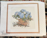 Thea Gouverneur - Counted Cross Stitch Kit - Blue Hydrangea - no. 2046 - New Hydrangea