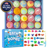 Bath Bombs for Kids with Surprise Inside, 20 Pack Handmade Bath Bomb Gift Set... Bouquet