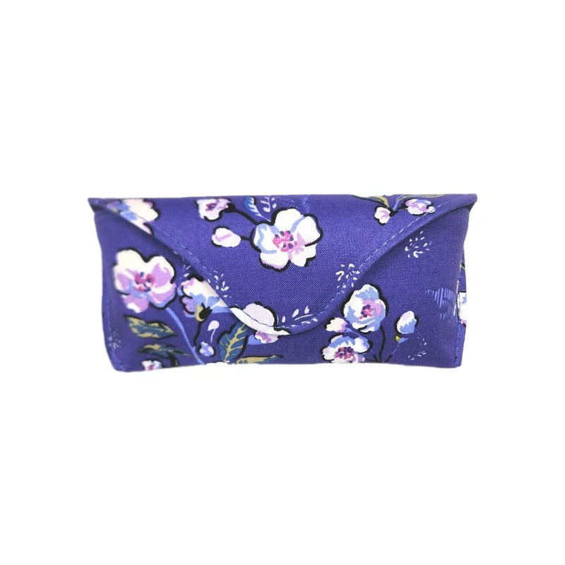 NWT Vera Bradley Eyeglass Case Wild Roses Sunglasses Purple Roses