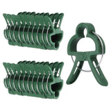 20 Pcs Garden Plant Clips Green Large Clips Adjusting Plant Loop Clips Garden Plants