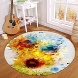 3D Sunflower Flower ZHUA466 Game Non Slip Rug Mat Photo Carpet Zoe Sunflower