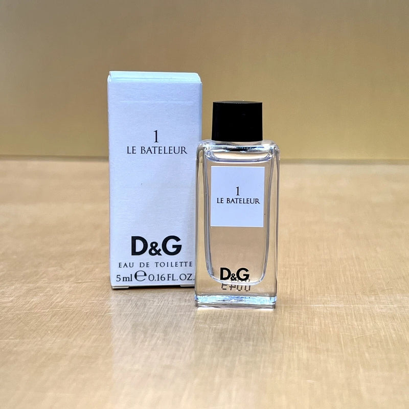 D&G 1 LE BATELEUR by DOLCE &GABBANA 0.16oz-5ml EDT Splash TRAVEL MINI SAMPLE(C71 EDT