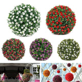 Vibrant and Lively Hanging Garden Basket Plant Artificial Rose Flower Ball Garden Plants