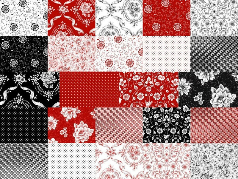 Opposites Attract Paintbrush Studios Premium Quilting 100% Cotton Modern Fabric Flowering Plants