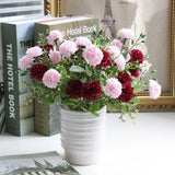 Wood Knot Decor Artificial Flowers for Decoration Plants with Fake Green Plant