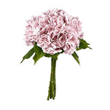 21In Artificial Hydrangea Flowers 5 Pcs Real Touch 3D Print Latex Flowers Pink Hydrangea