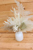 Boho Pampas Grass Palm Leaf Centerpiece Vase Pampas Grass