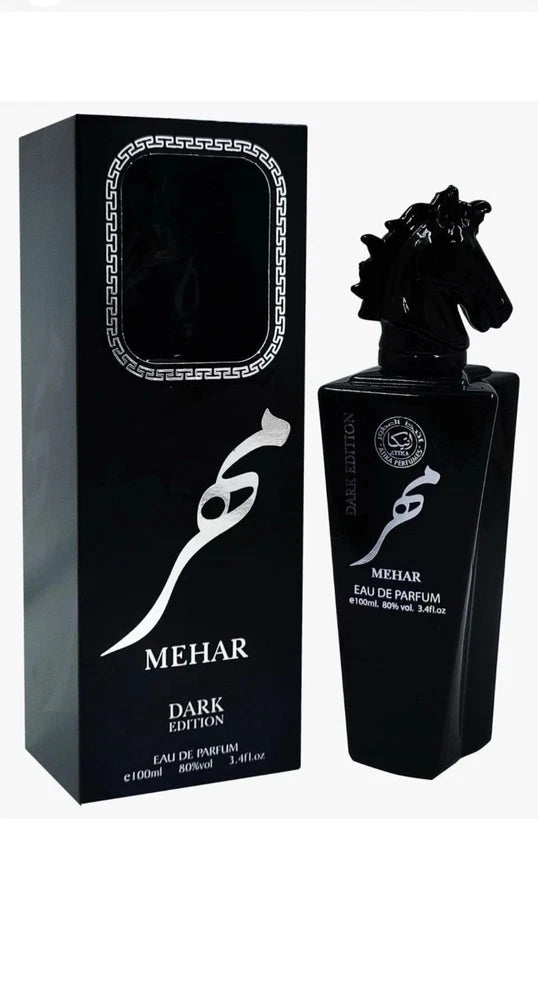 Lattafa Mehar Dark Edition Eau de Parfum Spray 3.4 fl oz Regular Size EDP