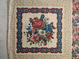 Cranston Tapestry-Print Roses Floral Pillow Panel 17"x22" Flowering Plants