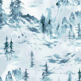 Windham Majestic by Whistler Studios 53741 2 Mist Mountain Scape Cotton Flowering Plants