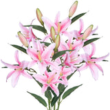 Lily Artificial Flowers Bulk Bouquet 30Ó Long Stems Dozen Blooming Silk Flowe... Hydrangea