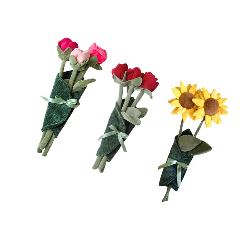 Flower  Doll Creative Funny Home Decor Soft Lovely  Bouquet for Daughter Sunflower