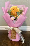 NEW! Mirabeau Crochet Flowers Sunflower Decor Gifts for Women Bouquet Birthday Sunflower