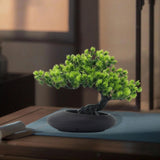 Artificial Bonsai Tree Artificial Plants Decoration Desktop Display Indoor Faux Green Plant