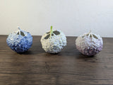 3 Royal Copenhagen Hydrangea Vase Blue Purple And Green. No Box. Sold As Set. Hydrangea