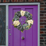 Hydrangea Wreath Spring Wreaths Floral Garland Home Decor Flower Wreaths for Hydrangea