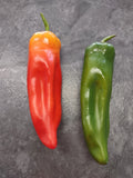 6" Decorative green and red chili peppers, crafts, silk flower floral arrangemen Green Plant