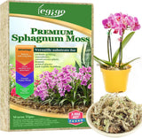 3.5Oz Natural Sphagnum Moss for , 4QT Long Fiber Orchid Moss Potting Mix, Dried Orchids