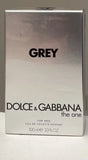 The One Grey Dolce & Gabbana Men 3.3oz 100ml Eau de Toilette Intense New Sealed EDT