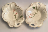 Santino collection Calla Lily handled Set Of 2 Bowls from Italy J& Imports Lily