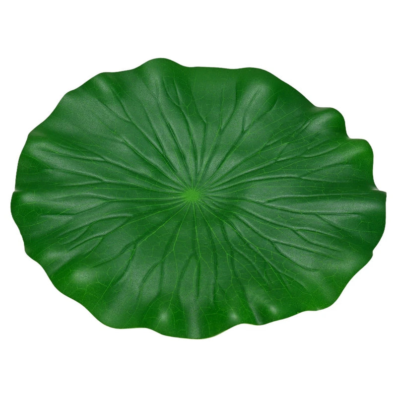 1-Pack Artificial Floating Foam Water Lily Pad Leaves, 11inch/28cm [Green] Green Plant