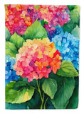 Caroline's Treasures Hydrangeas in Watercolor Garden Flag DAC1575GF Hydrangea