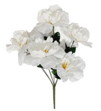 (Pack 24) 120 Cream Peonies Silk Flower 12" Bush Home Craft In/Outdoor Decor US Peony