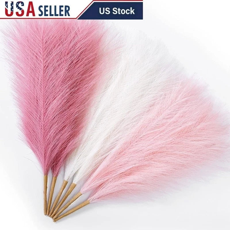 Artificial Pampas Grass Stems Home Wedding Party Decor Bouquets Centerpieces New Pampas Grass