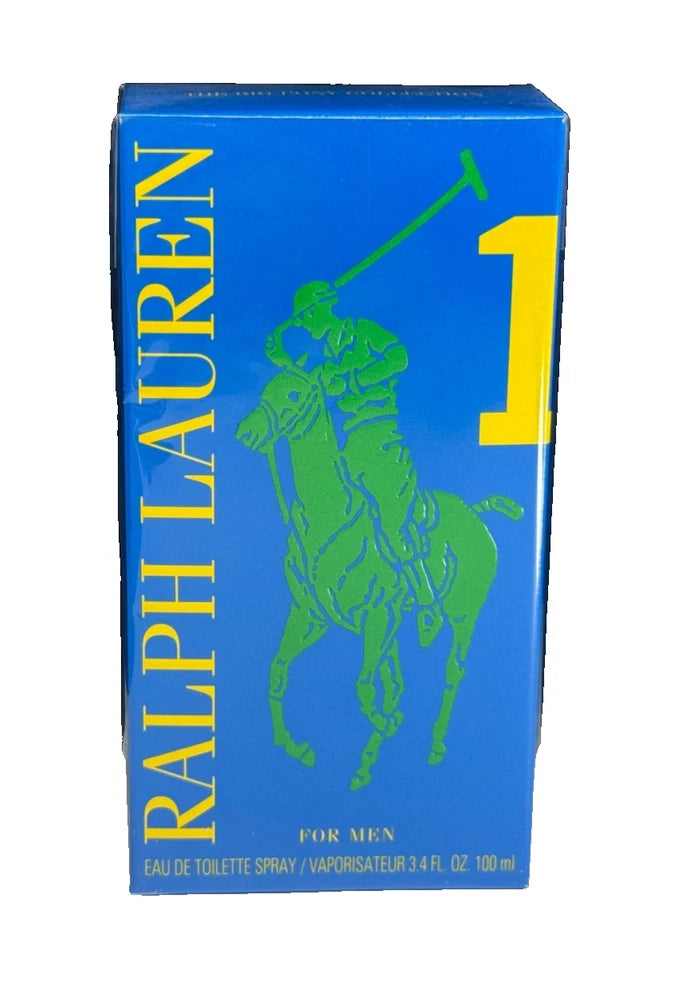 Polo Big Pony Blue #1 by Ralph Lauren 3.4 oz EDT Spray for Men (NIB) EDT