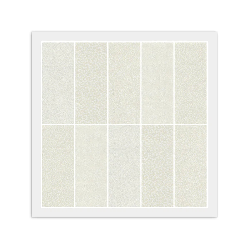 BEIGE NATURAL IVORY Jelly Roll: 20) 2 1/2" Strips, Cotton Fabric 5 Prints 4 Each Flowering Plants