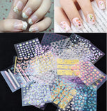10PCS DIY Nail Art Sticker Decal Daisy Flower Lace Butterfly Slider Manicure NH9 Daisies