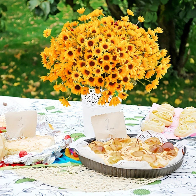 Artificial yellow daisies for elegant home and For wedding arrangements Sunflower