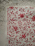 Cyrus Clark "Toulon" Pink Floral Home Dec Fabric 1997 BTY 36" x 56"  Teflon Flowering Plants