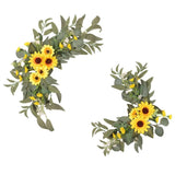 Yellow Sunflowers Decor Flower Swag Pack of 2 for Wedding Welcome Sign Weddin... Sunflower