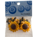 Dress It Up Sun Seekers Buttons & Embellishments -  Sunflowers, Flower, Bee 021 Sunflower