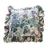 Laura Ashley Ashbourne Ruffled Throw Pillow Vtg USA Cottage Core Hydrangea 14