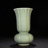 12.4" qing dynasty yongzheng mark Porcelain cyan Sunflower Flower Dendrobium Sunflower