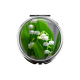 1 Lily Flowers Portable Makeup Compact Double Magnifying Mirror Lily
