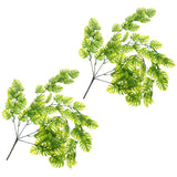 2 Pcs Monstera Hanging Fake Plant Leaf Vine Artificial Plants That Green Plant